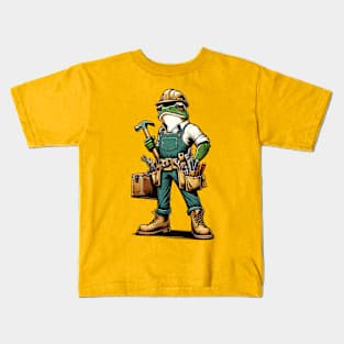 Builder frog Kids T-Shirt